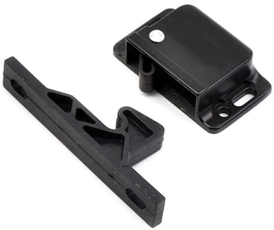 Allecto - Gepassiveerde Plastic Grabber Catch - Verborgen Push-to-Close Klink - Zwart - 13N Pullup - Ideaal voor Deuren - Duurzaam en Betrouwbaar
