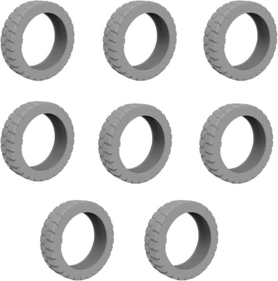 Set van 8 koffiewielhoezen, stofdicht, krasbestendig en geluidsabsorberend, ideaal voor reizen en bescherming van bagage