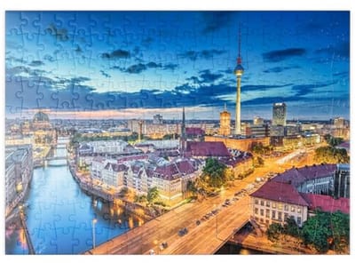 Skyline Berlin Puzzel - Premium 200 Stukken Puzzel voor Volwassenen