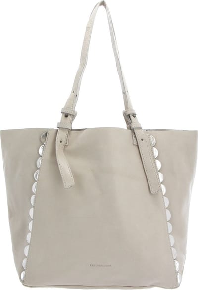 FREDsBRUDER Leren Schoudertas Bloomy Bloomy Sand Grijs