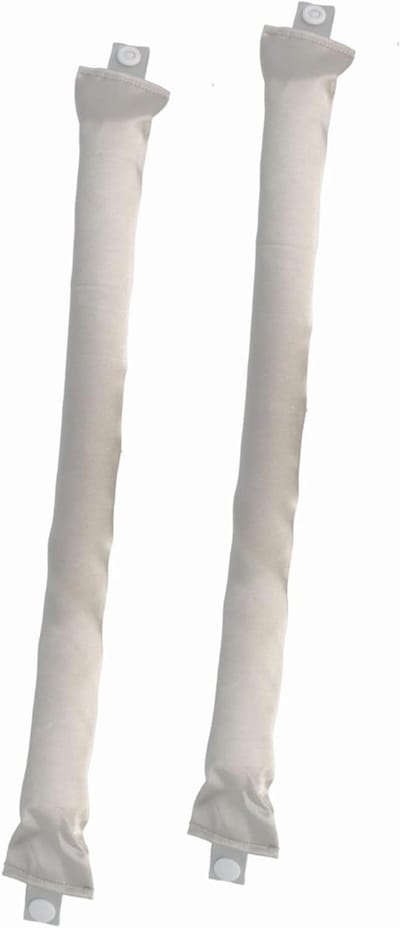 PARSA Beauty Satijnen papilloten, 2 stuks, heatless styling, zachte satijnen papilloten, zacht voor het haar, voor lichte krullen 's nachts, geen haarbreuk, haarvriendelijk, drukknopen fixeren