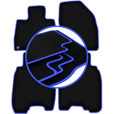 CARLUX-BLUE automatten voor: Honda Civic VIII (UFO) hatchback (2006-2012)