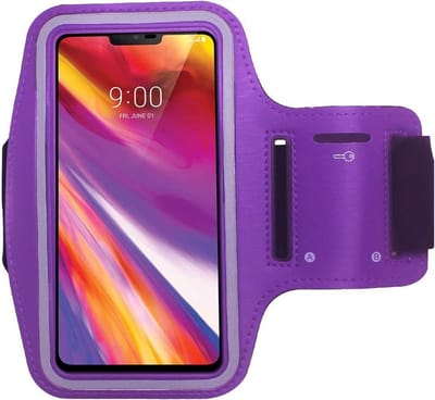 Sport Armband XL paars Sportband Hardlopen Universeel Geschikt voor: Smartphone / Telefoon / Apple iPhone / Samsung / Nokia