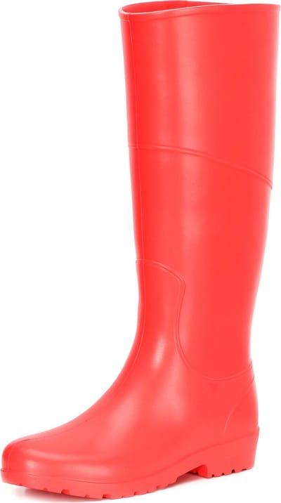 Ladeheid Dames Regenlaarzen - Gevoerd en Waterdicht - EVA - LA-DW-MooieLong - Rood - 36