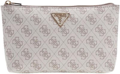 GUESS accessoiretas Laurel II Wristlet Pouch Dark Taupe Logo