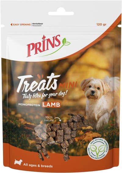 Prins Hondensnack Treats Lamb - 120 gr
