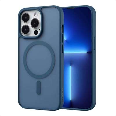 imoshion Hoesje - Geschikt voor iPhone 13 Pro - Color Guard Backcover geschikt voor MagSafe - Donkerblauw