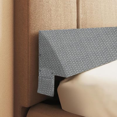 Bedwigkussen - Hoofdeinde kussen - Spleet vullen - Schuim met hoge dichtheid - 180 x 25 x 15 cm - Grijs