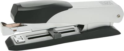 Nietmachine Bureau - Handnietmachine - Papier Verwerken - Frontlader Vulling - 7 x 19 x 4.4 cm - Zilver