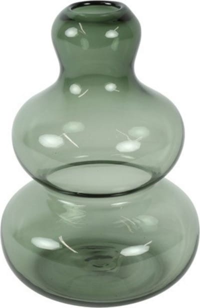 Countryfield Vaas Royal-Bree glas L22B22H35CM donker groen