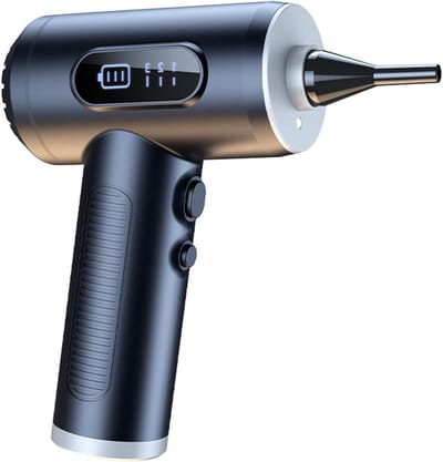 Digitale Stofblazer - Handheld Vacuüm - Efficiënt Reinigen - Dubbele Zuig- en Blaasfunctie - 50000 RPM - Zwart