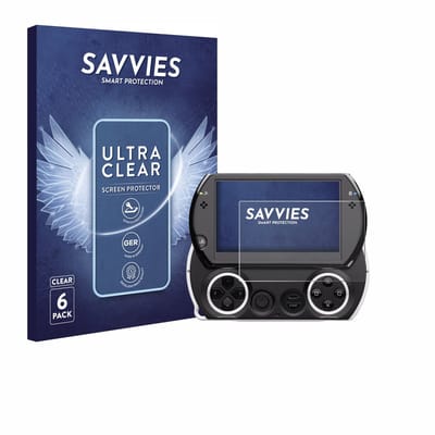 Savvies - Screenprotector voor Sony PSP Go - Folie Beschermfolie transparant 6 Stuks