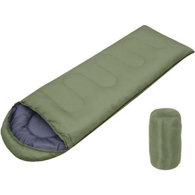 Sacs de couchage d'extérieur, sac de couchage chauffant Portable, sac de couchage léger en coton pour l'hiver vert
