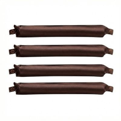Bruin heatless haar krullers set van 4 stuks dames zonder hitte draagbare flexibele rollers geschikt voor slapen heatless curls en dagelijks gebruik voor alle haartypes