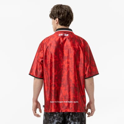 Mizuno Mod Off Retro T-shirt Met Korte Mouwen Rood S Man