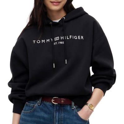 Tommy Hilfiger Corp Logo Modern Hoodie Dames