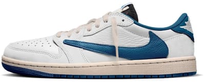 Jordan 1 Retro Low OG SP Fragment x Travis Scott Sail Military Blue