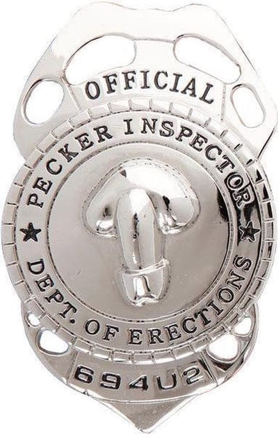 Politie badge piemel inspecteur