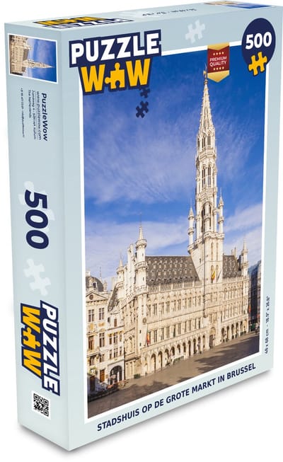 Puzzel Stadhuis - Zon - Brussel - Legpuzzel - Puzzel 500 stukjes