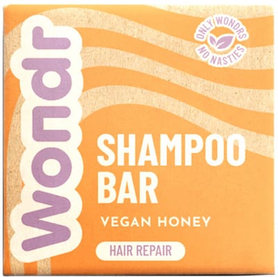 Wondr Shampoo Bar - Vegan Honey - Dof & Futloos Haar - 55g Duurzame Soap Bar - Aanbevolen door Apothekers