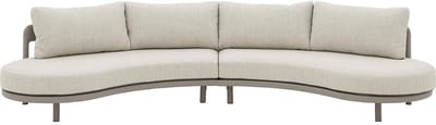 Goossens Zitmeubel Catch of the Day - Buitenstof - beige - 410 x 81 x 100 cm