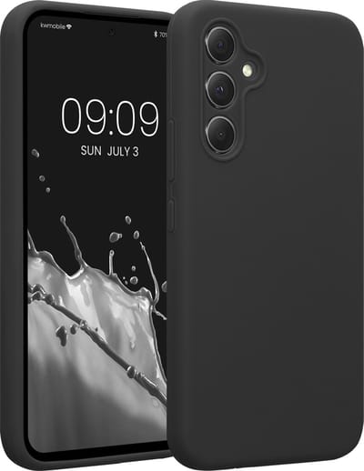 kwmobile telefoonhoesje geschikt voor Samsung Galaxy A54 5G - TPU backcover met siliconen coating - Smartphone case in donkergrijs