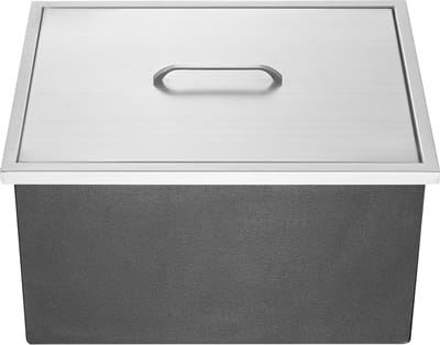 Drop-in Ijskist – 56 x 43 x 30 cm – Roestvrij Staal – 40 Qt Commerciële Koeler met Deksel, Afvoerpijp en Stop – Voor Buitenkeuken