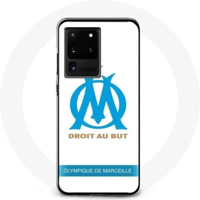 Hoesje - Olympique de Marseille - Samsung Galaxy S20 Ultra - Logo - Wit - Hard