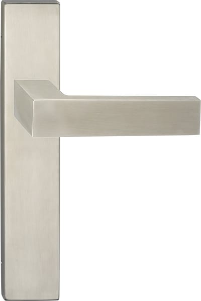 Deurkruk - Impresso Luton - Voor binnen - Vierkant deurschild - RVS - 2 stuks