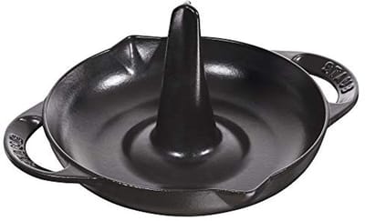 Kippenbraadpan 24 cm - Roestvrij staal zwart