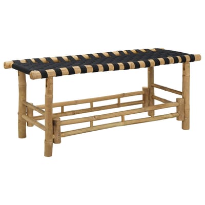 vidaXL - Tuinbank - 110 - x - 38 - x - 40 - cm - Bamboe - Naturel - Rechthoekig