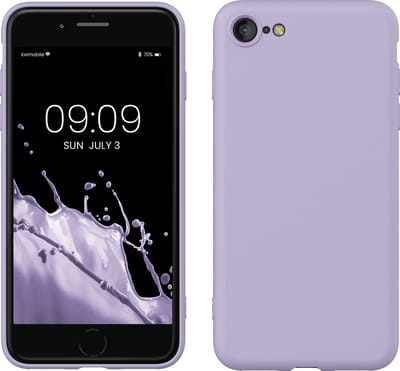 kwmobile telefoonhoesje geschikt voor Apple iPhone SE (2022) / iPhone SE (2020) / iPhone 8 / iPhone 7 - Hoesje voor smartphone - Back cover in lavendel
