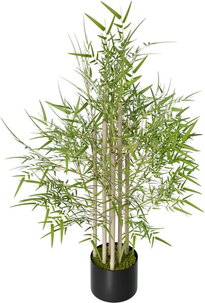 ACXIN Kunstbamboe 100 cm - Realistische Kunstplant - Decoratieboom - Woonkamer & Kantoor