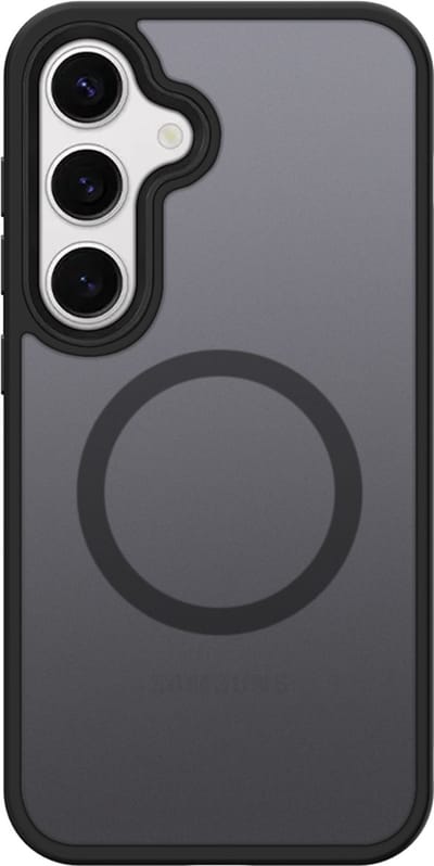Valenta Back Cover Frost Samsung S24 Plus met MagSafe Zwart Smokey Transparant - Back cover met magneet geschikt voor Galaxy S24+
