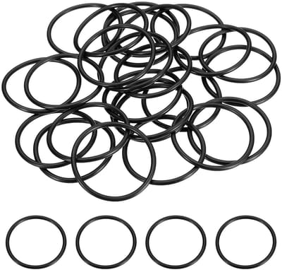 25 stuks O-ringen, nitril, 1-1/2 inch DI, 1-11/16 inch DE, 3/32 inch breedte, ronde afdichting voor hydraulische systemen, 90 hardheid, zwart, duurzaam en betrouwbaar voor reparaties