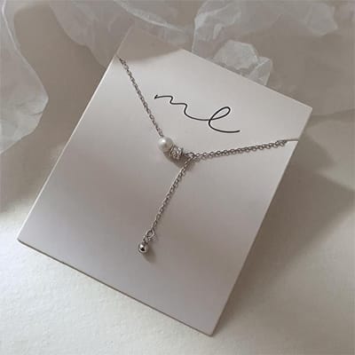 925 Sterling Zilver Zirkonia Kralen Kwastje Ketting voor Vrouwen Temperament Parel Sleutelbeenkettinkje Trouwsieraden