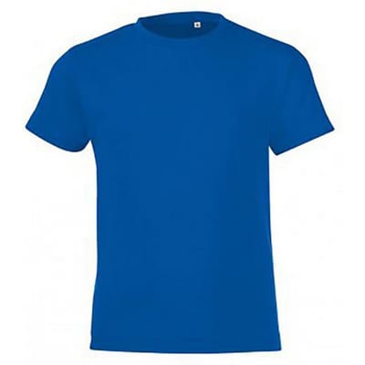 SOLS Kinderen/Kinderen Regent Korte Mouwen Aangepast T-Shirt (Koningsblauw)