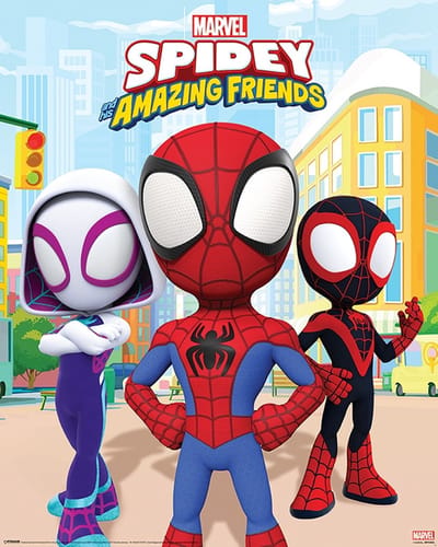 Spidey And His Amazing Friends Power Of 3 Poster 40x50cm
