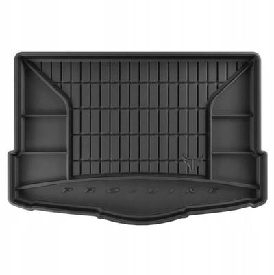 Premium Rubberen Kofferbakmat met Organizer Functie - Geschikt voor NISSAN Qashqai II (2013-2021) - Onderste Laadvloer (met thuiskomer) - TPE - Geurloos - Zwart