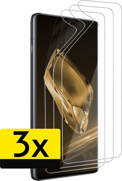 Screenprotector - Folie Geschikt voor OnePlus 12 - 3 Stuks - Ultra Clear - Bescherm Folie - Soft TPU - Screen Protector