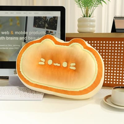 40Cm Nieuwigheid Voedselvormig Pluche Kussen Schattige Kaastaart Pluche Knuffelbare Slaapkussens Kawaii Stoel Bank Rugkussen Kamer Decoratie oranje