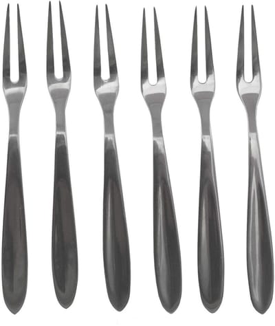 Set van 6 slakkenvorkjes 12,5 cm Fackelmann