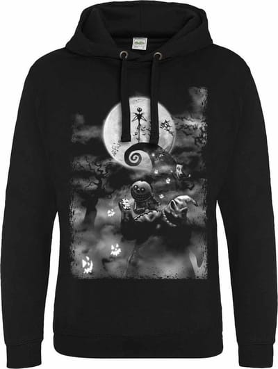 Nightmare Before Christmas - Monster Scene (SuperHeroes Inc. trui) Hoodie Zwart