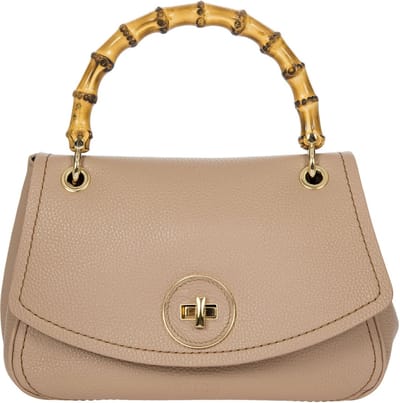 BRIC'S Leren Handtas Schoudertas Gondola Girasole loop Handbag Cameo Oud roze