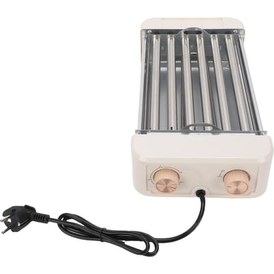 Rouleau Électrique pour Hot-Dogs 550W Entièrement Automatique Température Multifonctionnel 6 Tubes Grill à Saucisses Machine de Cuisson