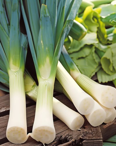 2 sets - Prei Zaden Blauwgroene Winter Allium Porrum Eenjarig