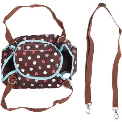 Hondenlift Harnas Zacht Ademend Draagbaar Kleine Huisdier Herstel Sling Tas voor Oude Gehandicapte Gewonde S Size black