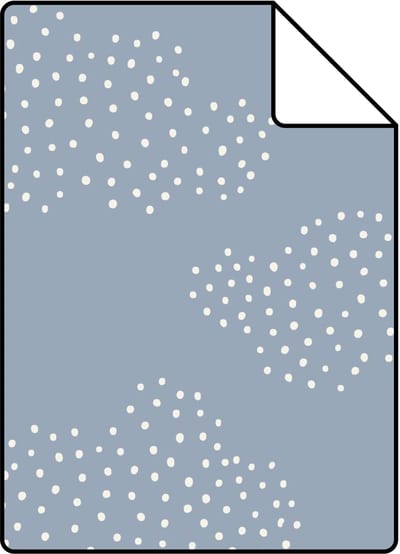 Proefstaal ESTAhome behang wolkjes blauw - 26.5 x 21 cm - 131224-S