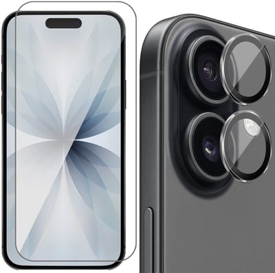 Screenprotector & Camera Protector geschikt voor iPhone 17 - Glas