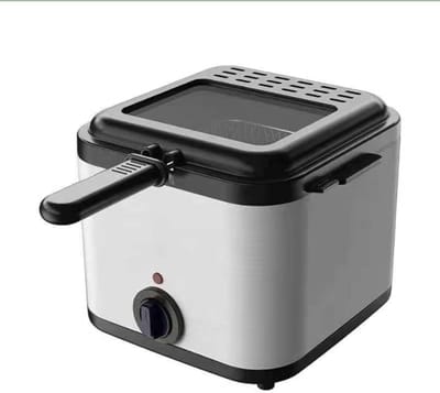 Elektrische Friteuse - Keuken Frituurpan - Lekker Eten Maken - Snelle Verwarming - 2.5 Liter - Zilver